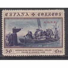 España Variedades 1930 Edifil 542H * Mh Colón  Sobrecarga CUPP