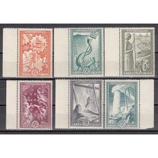 Grecia - Correo 1951 Yvert 575/80 ** Mnh