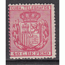 Cuba Sueltos Telegrafos Edifil 84 * Mh