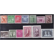 Australia - Correo 1937 Yvert 110/22B * Mh Fauna. Personajes