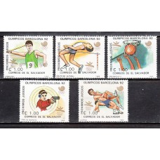 Salvador - Correo 1988 Yvert 1026/30 ** Mnh  Olimpiadas de Seul