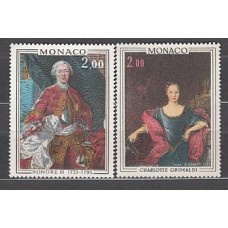 Monaco - Correo 1975 Yvert 1029/30 ** Mnh Pinturas principes de Mónaco