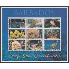 Barbados - Correo 2001 Yvert 1043/51 ** Mnh Fauna marina