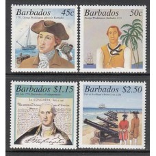 Barbados - Correo 2001 Yvert 1056/9 ** Mnh George Washington