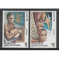 Guinea Ecuatorial República Correo 1988 Edifil 107/8 ** Mnh