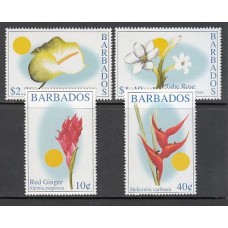 Barbados - Correo 2002 Yvert 1074/7 ** Mnh Flores