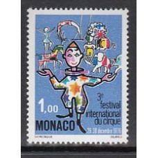 Monaco - Correo 1976 Yvert 1078 ** Mnh  Festival de circo