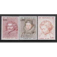 Monaco - Correo 1977 Yvert 1098/100 ** Mnh  Retratos de Rubens