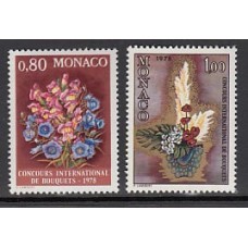 Monaco - Correo 1977 Yvert 1115/6 ** Mnh   Ramos de flores