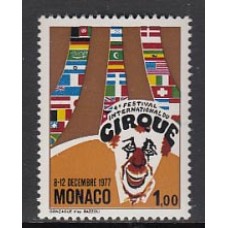 Monaco - Correo 1977 Yvert 1120 ** Mnh   Festival de Circo