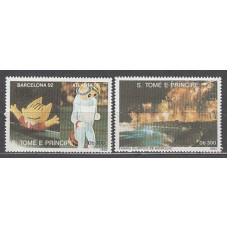 Santo Tomas y Principe - Correo Yvert 1146H/J ** Mnh   Olimpiadas de Barcelona