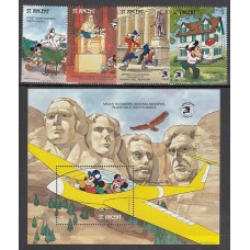 San Vicente - Correo Yvert 1147/50+H.57 ** Mnh Walt Disney