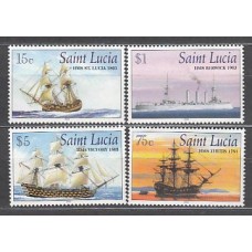 Santa Lucia - Correo Yvert 1153/6 ** Mnh Barcos