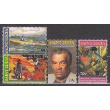 Santa Lucia - Correo Yvert 1161/4 ** Mnh Derek Walcott