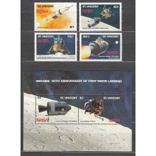 San Vicente - Correo Yvert 1166E/H+61C ** Mnh Astro