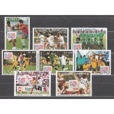 Santo Tomas y Principe - Correo Yvert 1172/9 ** Mnh  Deportes fútbol