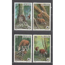 Zaire - Correo Yvert 1182/5 ** Mnh   Fauna