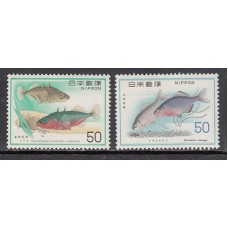 Japon - Correo 1976 Yvert 1198/9 ** Mnh  Fauna peces