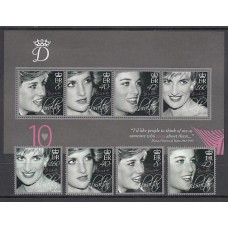 Gibraltar - Correo 2007 Yvert 1204/7+H.79 ** Mnh Lady Diana