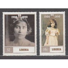 Liberia - Correo 1990 Yvert 1207/8 ** Mnh  Reina madre