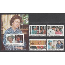 Grenada-Grenadines - Correo Yvert 1208/11+H.215 ** Mnh Isabel II