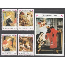 San Vicente - Correo Yvert 1230N/R+H.71D ** Mnh Navidad