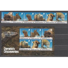 Guernsey - Correo 2009 Yvert 1241/46+H.65 ** Mnh Fauna