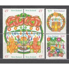 Nueva Zelanda - Correo 1993 Yvert 1241/6 ** Mnh Navidad