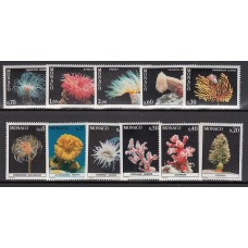 Monaco - Correo 1980 Yvert 1253/63 ** Mnh   Fauna marina corales