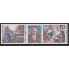 Monaco - Correo 1981 Yvert 1270/2 ** Mnh  Amadeus Mozart