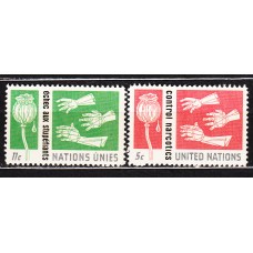 Naciones Unidas - Nueva York Correo 1964 Yvert 127/28 ** Mnh Medicina