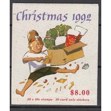 Australia - Correo 1992 Yvert 1284/86 Carnet ** Mnh Navidad