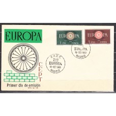 España II Centenario Sobres 1º Día 1960 Edifil 1294/5