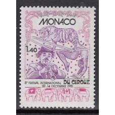 Monaco - Correo 1981 Yvert 1298 ** Mnh   Festival de circo