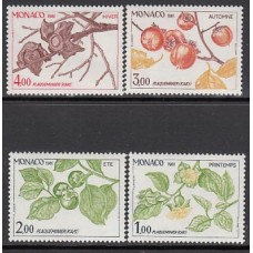 Monaco - Correo 1981 Yvert 1302/5 ** Mnh   Frutos