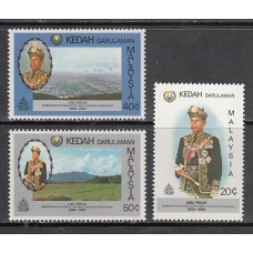 Malaysia - Kedah Correo Yvert 133/5 ** Mnh  Sultán Abdul Halim