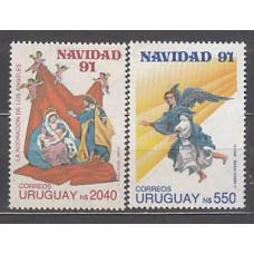 Uruguay - Correo 1991 Yvert 1393/4 ** Mnh Navidad