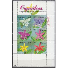 Salvador - Correo 1999 Yvert 1411/6 ** Mnh  Flores