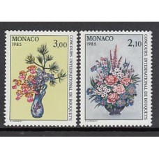 Monaco - Correo 1984 Yvert 1448/9 ** Mnh   Ramos de flores