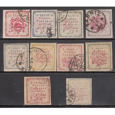 Iran - Correo 1902 Yvert 147/56 usado