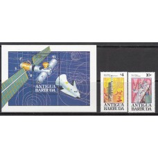 Antigua Correo Yvert 1511/12+Hb 242 ** Mnh Astro