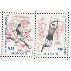 Monaco - Correo 1986 Yvert 1528/9 ** Mnh  Copa del mundo de futbol