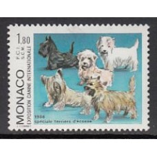 Monaco - Correo 1986 Yvert 1530 ** Mnh   Exposicion canina