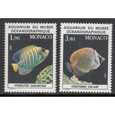 Monaco - Correo 1986 Yvert 1541/2 ** Mnh   Fauna peces