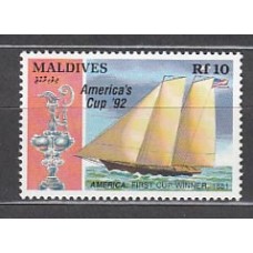 Maldives - Correo Yvert 1546 ** Mnh  Barcos