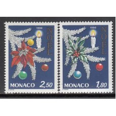 Monaco - Correo 1986 Yvert 1554/5 ** Mnh   Navidad