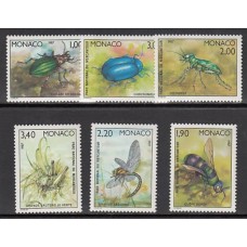 Monaco - Correo 1987 Yvert 1567/72 ** Mnh   Fauna insectos