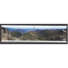 Liechtenstein Correo 2012 Yvert 1572/73 ** Mnh MontaÃ±as - Los Alpes