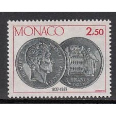 Monaco - Correo 1987 Yvert 1600 ** Mnh   Monedas