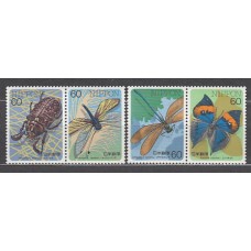 Japon - Correo 1987 Yvert 1619/22 ** Mnh  Fauna insectos